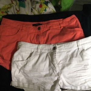 two pair set of shorts